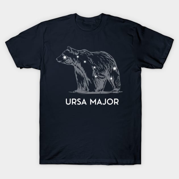 Ursa Major Constellation T-Shirt by Javisolarte